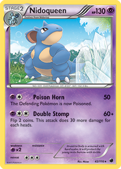 Nidoqueen 42/116 Pokémon card from Plasma Freeze for sale at best price