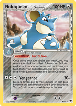 Carte Pokémon Nidoqueen 7/101 de la série Ex Île des Dragons en vente au meilleur prix