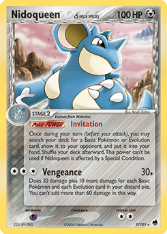 Nidoqueen 7/101 Pokémon card from Ex Dragon Frontiers for sale at best price