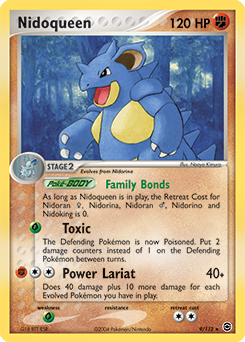 Carte Pokémon Nidoqueen 9/112 de la série Ex Rouge Feu Vert Feuille en vente au meilleur prix