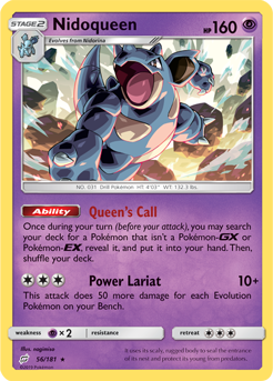 Nidoqueen 56/181 Pokémon card from Team Up for sale at best price
