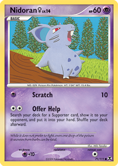 Nidoran 71/111 Pokémon card from Rising Rivals for sale at best price