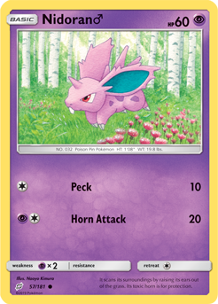 Nidoran 57/181 Pokémon card from Team Up for sale at best price