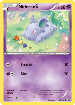Nidoran 66/160 Pokémon card from Primal Clash for sale at best price