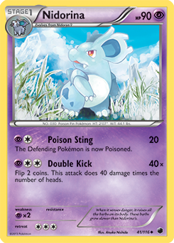Nidorina 41/116 Pokémon card from Plasma Freeze for sale at best price