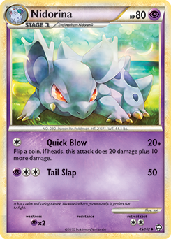Nidorina 45/102 Pokémon card from Triumphant for sale at best price