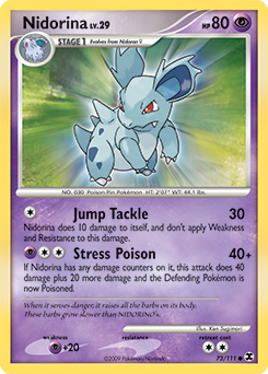 Nidorina 73/111 Pokémon card from Rising Rivals for sale at best price