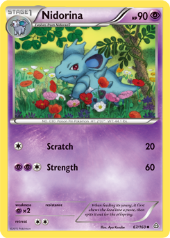 Nidorina 67/160 Pokémon card from Primal Clash for sale at best price