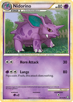 Nidorino 46/102 Pokémon card from Triumphant for sale at best price