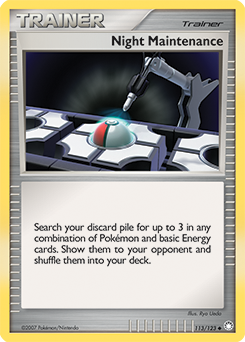 Night Maintenance 113/123 Pokémon card from Mysterious Treasures for sale at best price