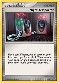 Uncommon Pokémon card Night Teleporter 138/147 from Supreme Victors expansion