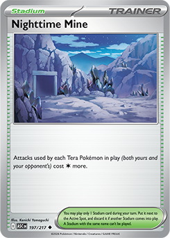 Carte Pokémon Peu commune Mine de Nuit 197/217 de la série Héros Transcendants