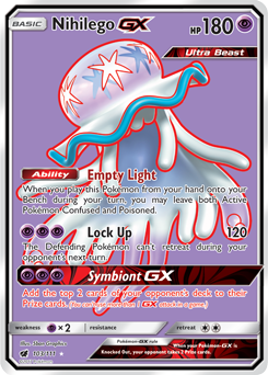 Nihilego GX 103/111 Pokémon card from Crimson Invasion for sale at best price