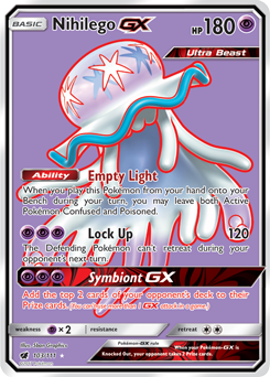 Nihilego GX 103/111 Full Art Ultra Rare Card Pokémon Crimson Invasion - NM