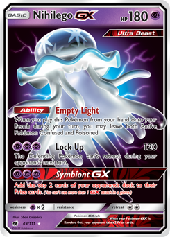 Nihilego GX 49/111 Pokémon card from Crimson Invasion for sale at best price