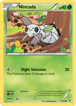 Nincada 9/108 Pokémon card from Roaring Skies for sale at best price