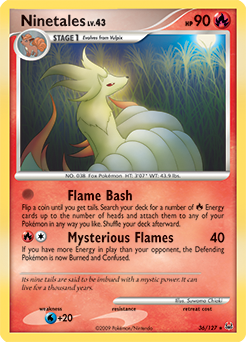 Ninetales 36/127 Pokémon card from Platinuim for sale at best price