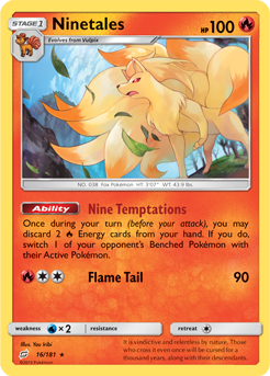 Ninetales 16/181 Pokémon card from Team Up for sale at best price