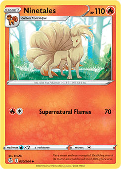 Ninetales 30/264 Pokémon card from Fusion Strike for sale at best price