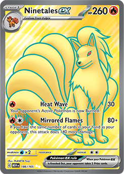 Ninetales ex 186/165 Pokémon card from 151 for sale at best price