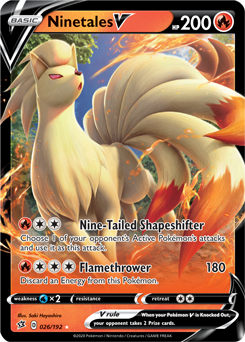 Ninetales V 26/192 Pokémon card from Rebel Clash for sale at best price