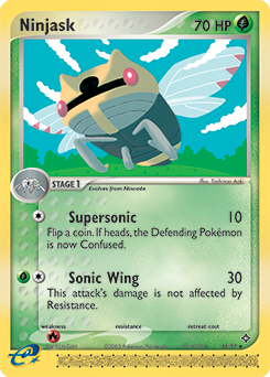 Carte Pokémon Peu commune Ninjask 38/97 de la série Ex Dragon