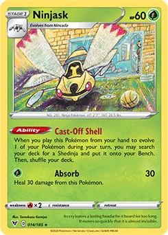 Ninjask 014/185 Pokémon card from Vivid Voltage for sale at best price