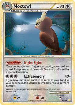 Noctowl 8/123 Pokémon card from HeartGold SoulSilver for sale at best price