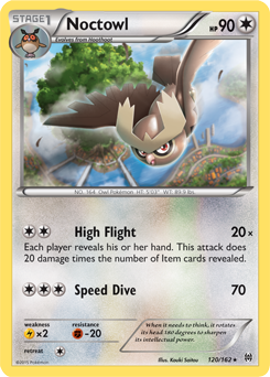 Noctowl 120/162 Pokémon card from Breakthrough for sale at best price