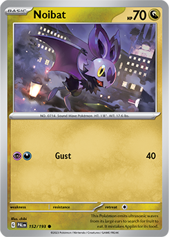 Noibat 152/193 Pokémon card from Paldea Evolved for sale at best price