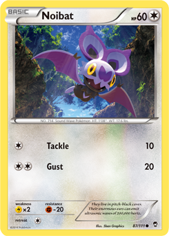 Noibat 87/111 Pokémon card from Furious Fists for sale at best price