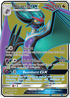 Noivern GX 141/147 Pokémon card from Burning Shadows for sale at best price