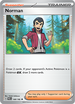 Norman 168/182 Pokémon card from Paradox Rift for sale at best price
