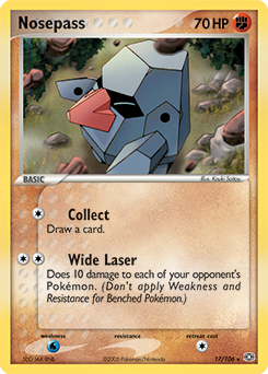 Nosepass 17/106 Pokémon card from Ex Emerald for sale at best price