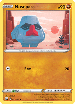 Nosepass 073/172 Pokémon card from Brilliant Stars for sale at best price