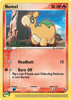 Carte Pokémon Chamallot 61/109 de la série Ex Rubis & Saphir en vente au meilleur prix