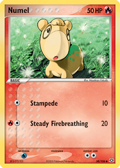 Numel 58/106 Pokémon card from Ex Emerald for sale at best price