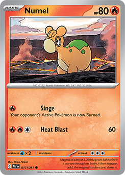 Numel 11/91 Pokémon card from Paldean fates for sale at best price