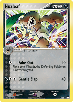 Carte Pokémon Pifeuil 36/108 de la série Ex Gardiens du Pouvoir en vente au meilleur prix