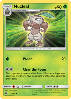 Nuzleaf 13/168 Pokémon card from Celestial Storm for sale at best price