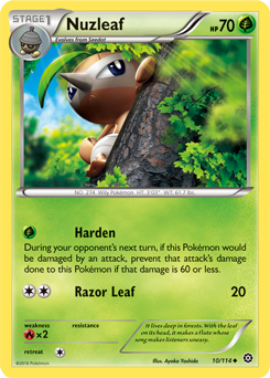 Nuzleaf 10/114 Pokémon card from Steam Siege for sale at best price