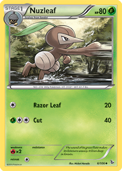 Nuzleaf 6/106 Pokémon card from Flashfire for sale at best price