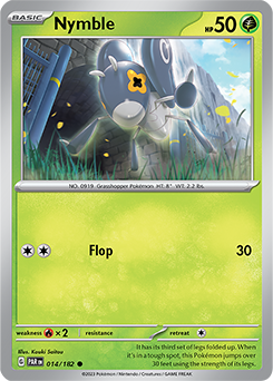 Nymble 14/182 Pokémon card from Paradox Rift for sale at best price
