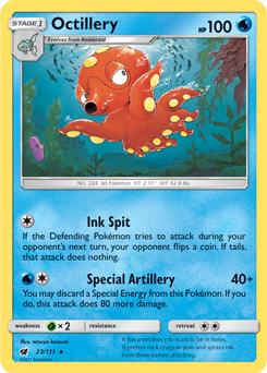 Octillery 23/111 Pokémon card from Crimson Invasion for sale at best price
