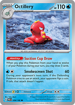 Octillery 34/182 Pokémon card from Paradox Rift for sale at best price