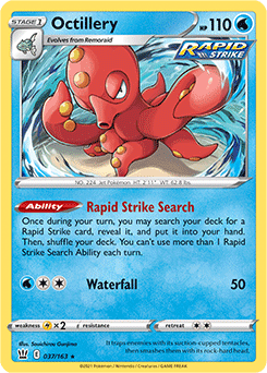 Octillery 37/163 Pokémon card from Battle Styles for sale at best price