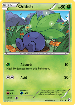 Oddish 1/149 Pokémon card from Boundaries Crossed for sale at best price