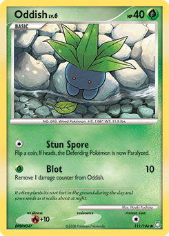 Oddish 111/146 Pokémon card from Legends Awakened for sale at best price