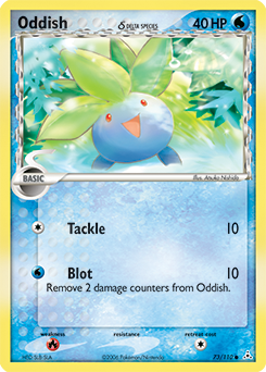 Oddish 73/110 Pokémon card from Ex Holon Phantoms for sale at best price