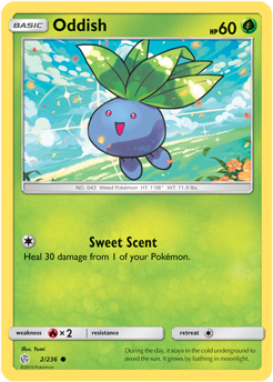 Oddish 2/236 Pokémon card from Cosmic Eclipse for sale at best price